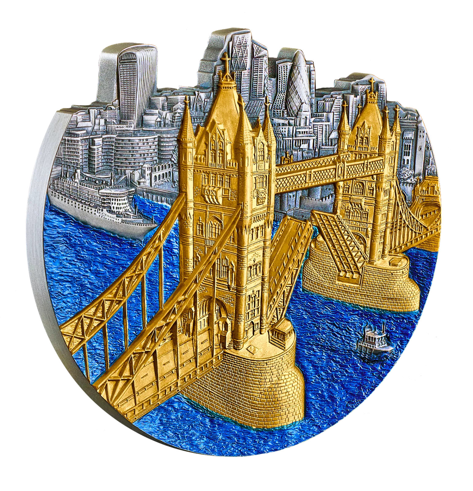 Munt World's Famous Bridges - Tower Bridge - 5 oz zilver - 2024 Munt World's Famous Bridges - Tower Bridge - 5 oz zilver - 2024