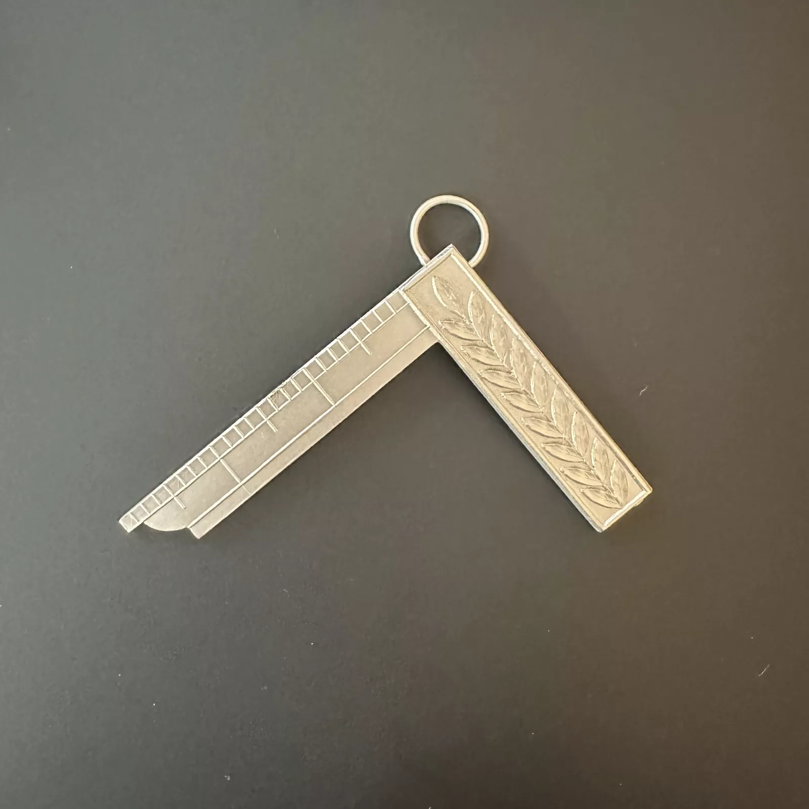 Masonic Square 'Worshipful Master' - silver plated - for Lodges Big version