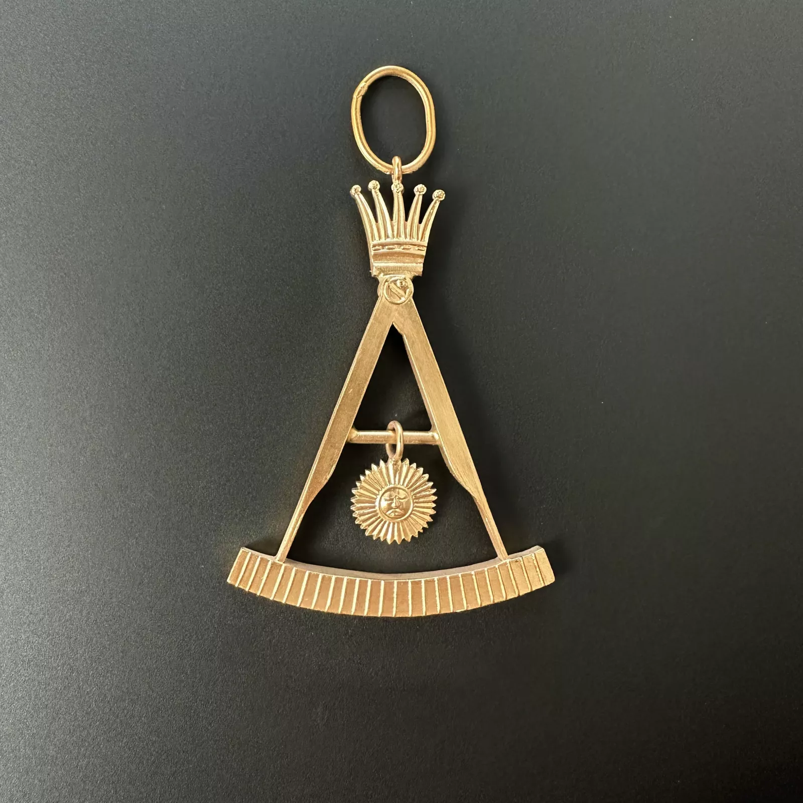 Masonic jewel for lodge 'Emmanuel with sun / soleil'
