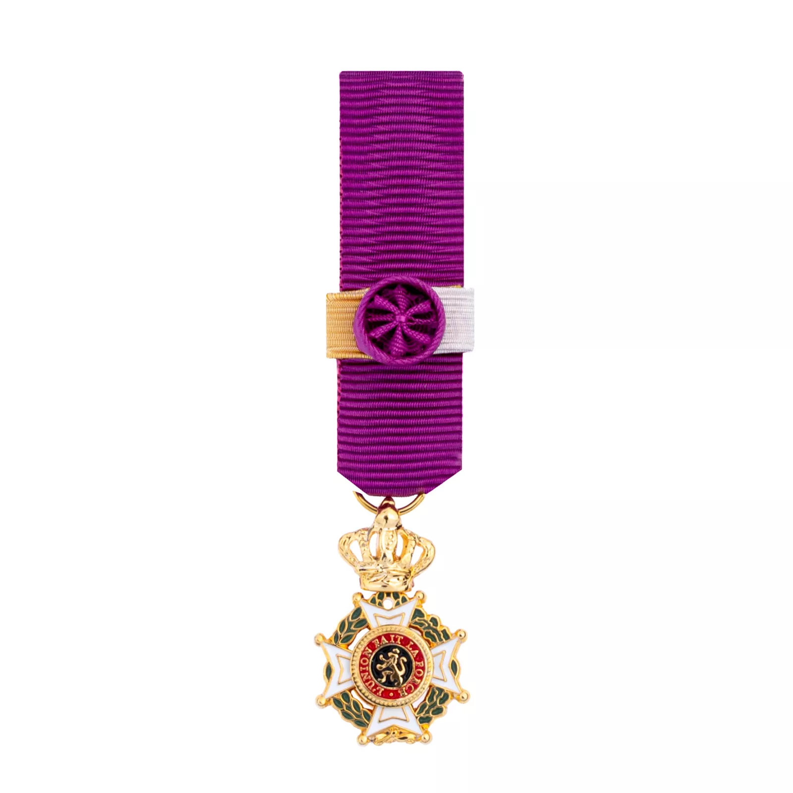 Grand Officer Order of Leopold Small medal in metal in French